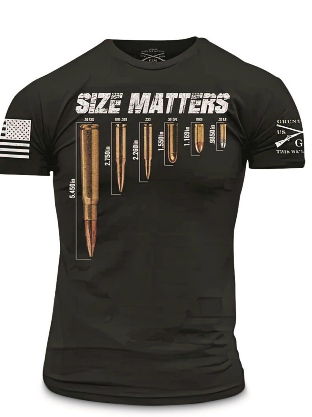 Grunt style Size Matters Graphic Tee - Black